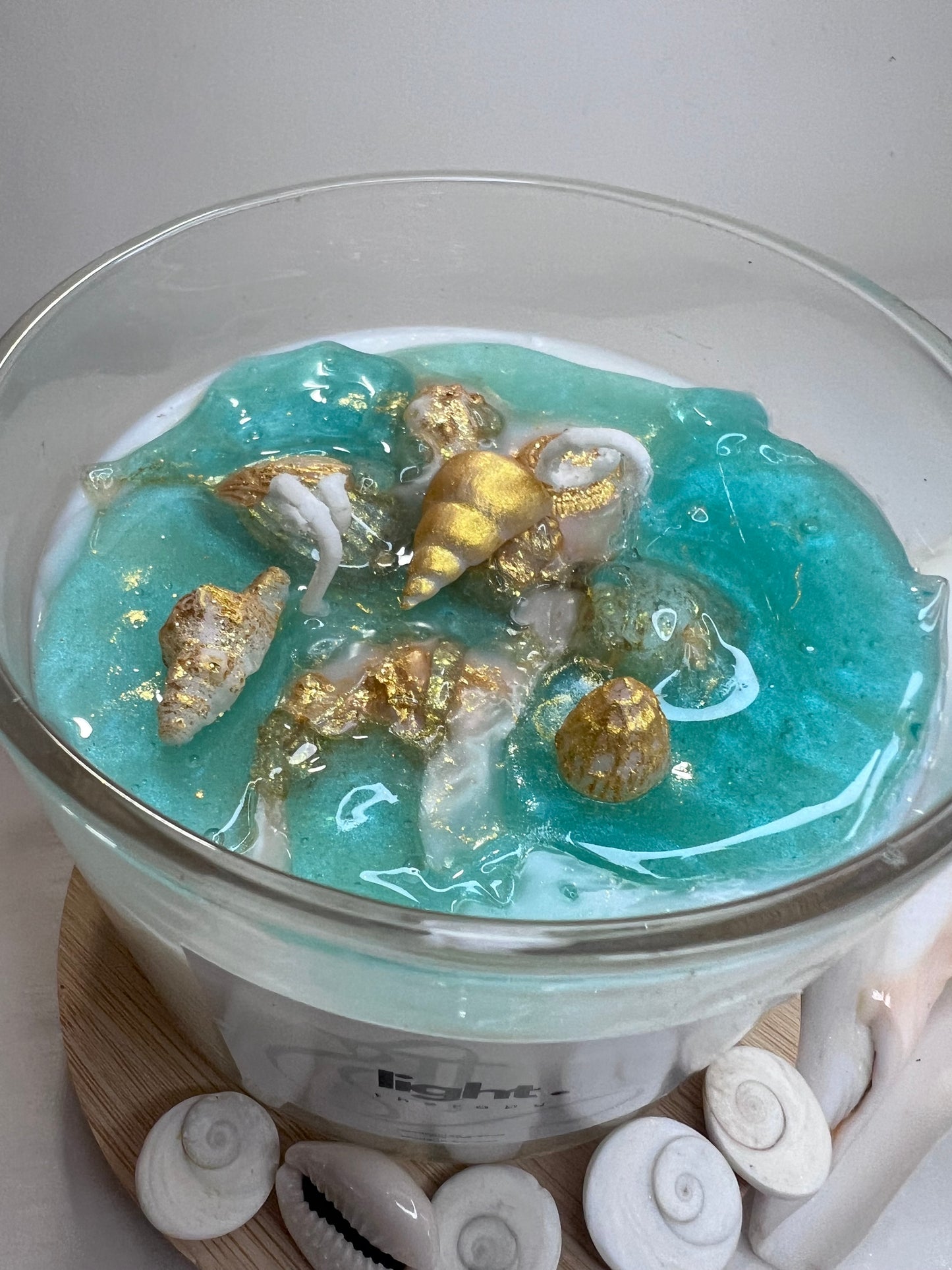 Beach Candle Hand poured