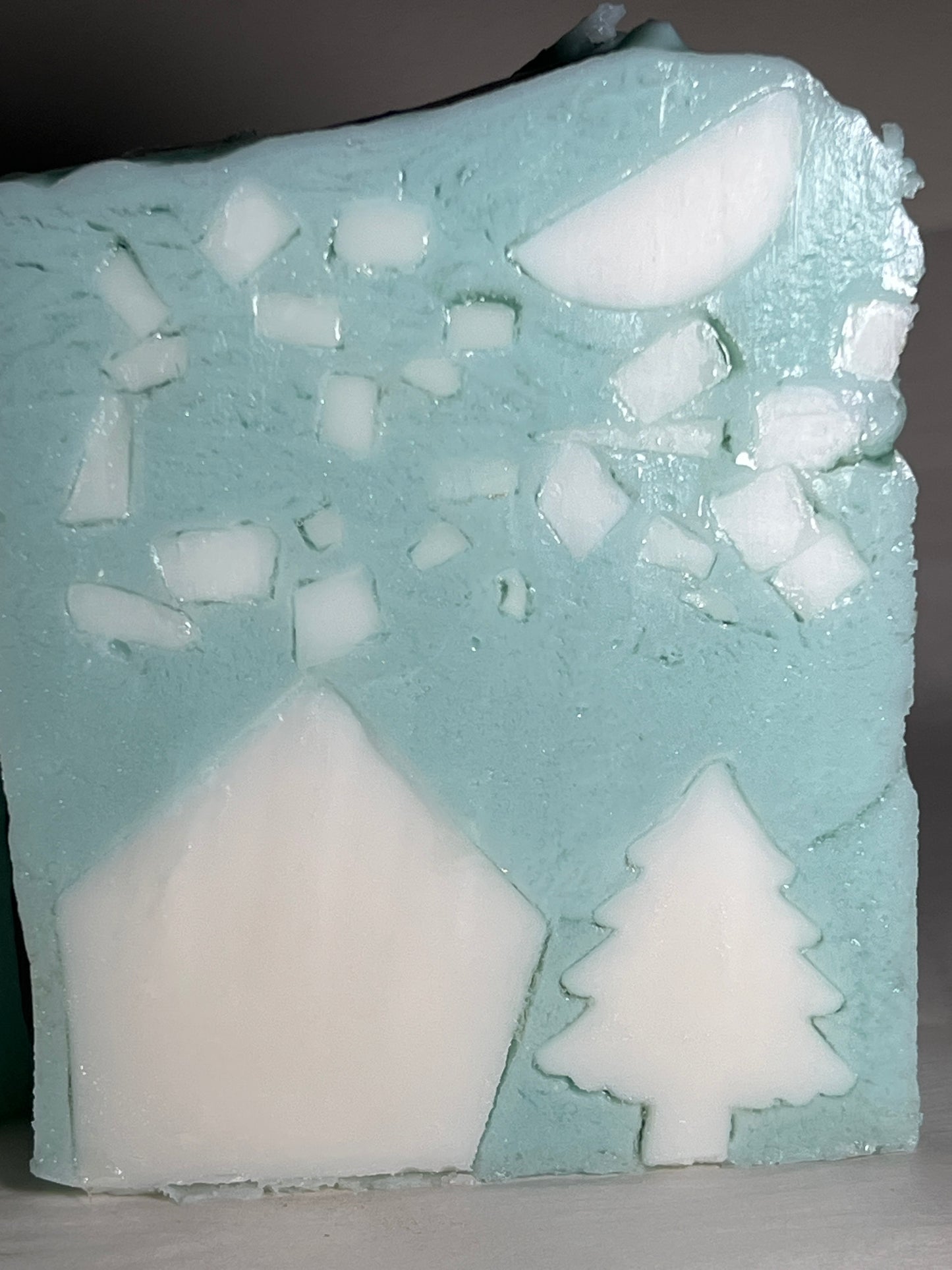 Scented Snow Soap Handcrafted Vegan