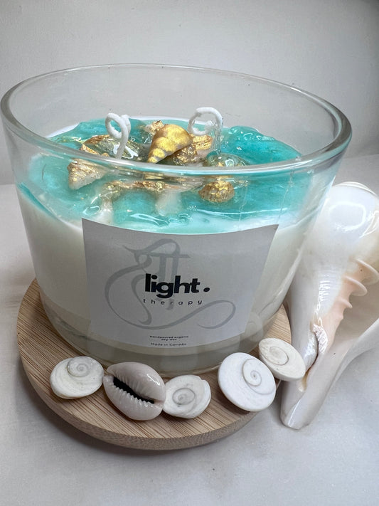 Beach Candle Hand poured